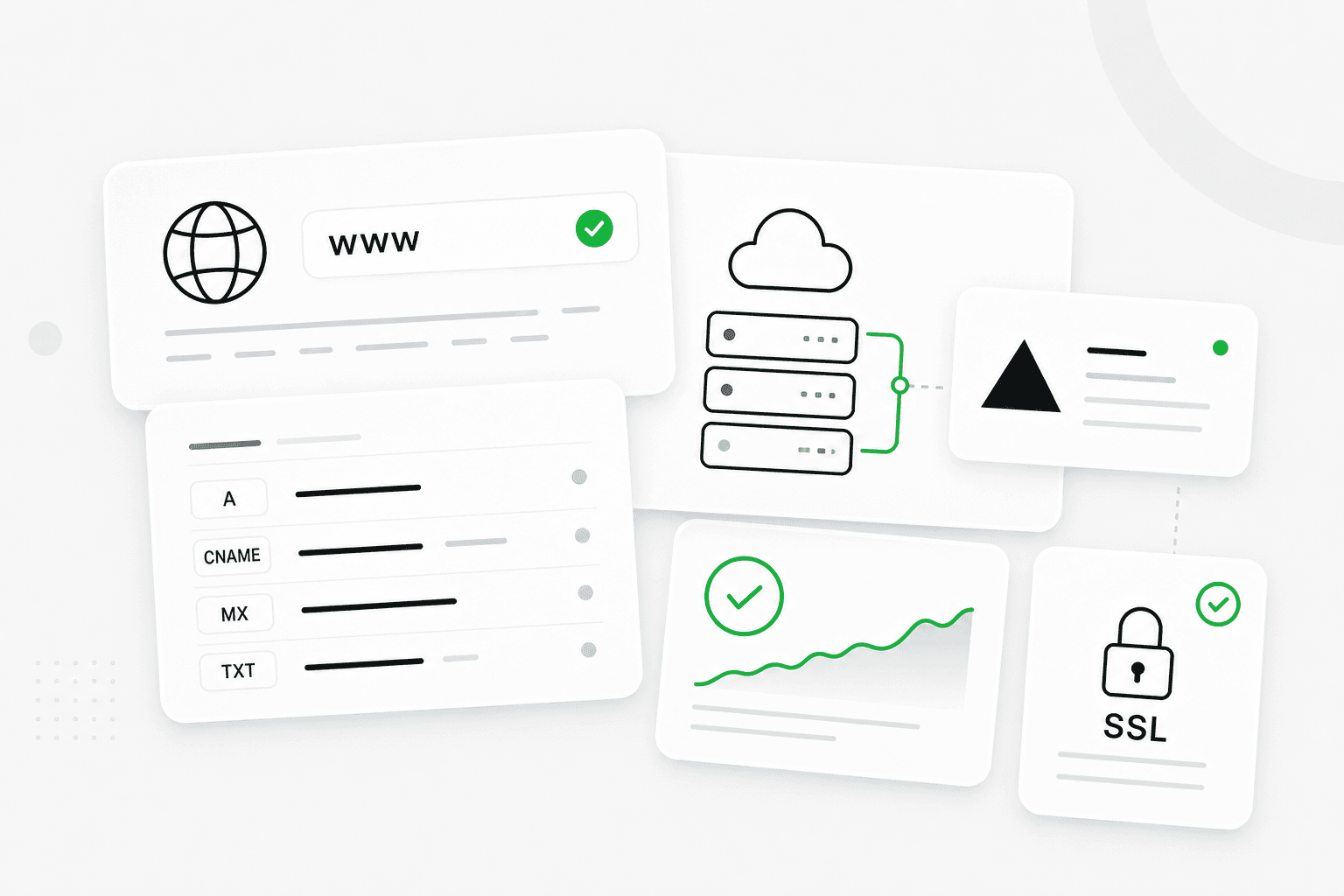 Domain registration and managed hosting on Vercel Pro illustration
