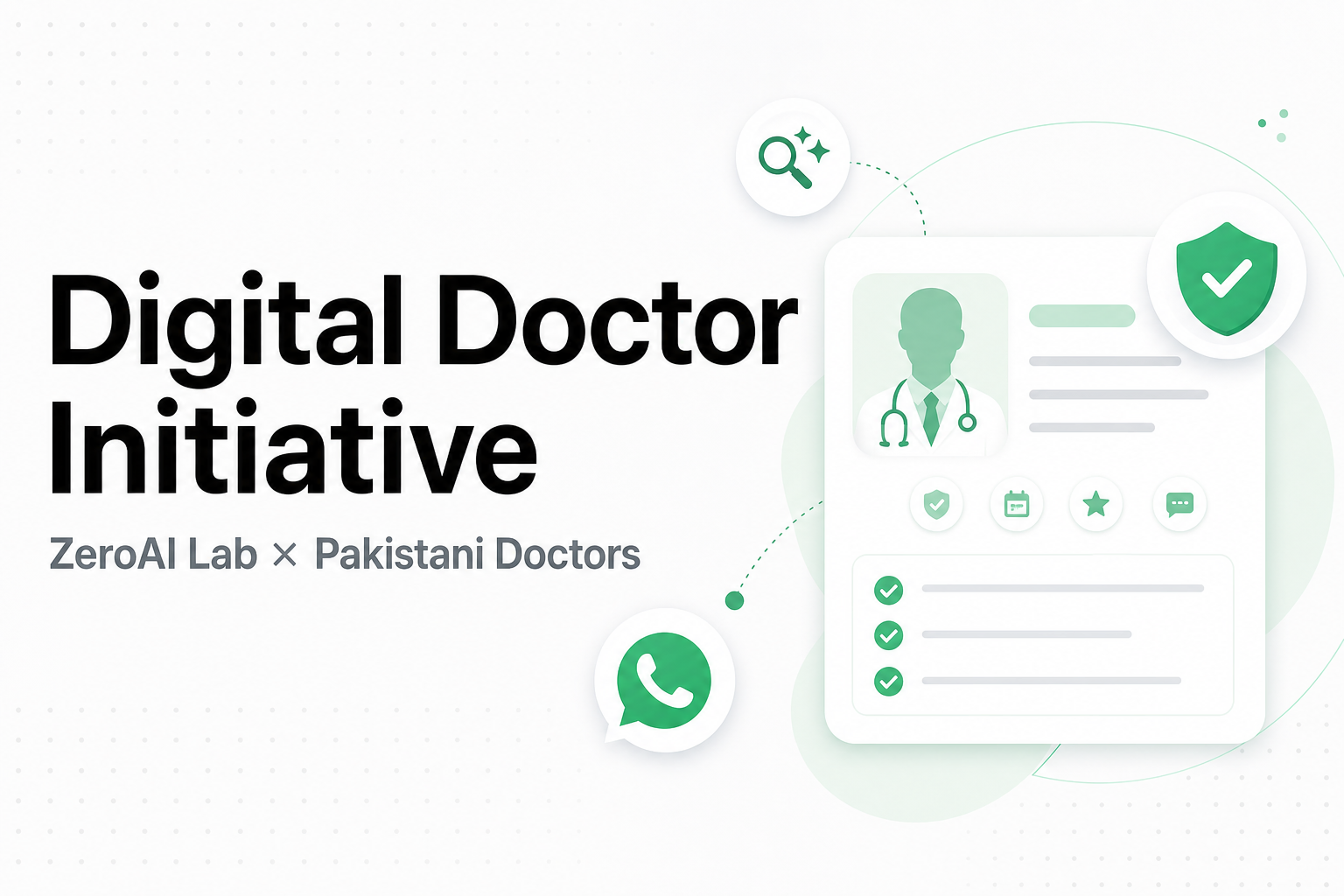 Digital Doctor Initiative — ZeroAI Lab × Pakistani Doctors programme cover